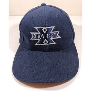 Xavier University Baseball Cap Hat Navy Blue Unisex One Size Fits Academia